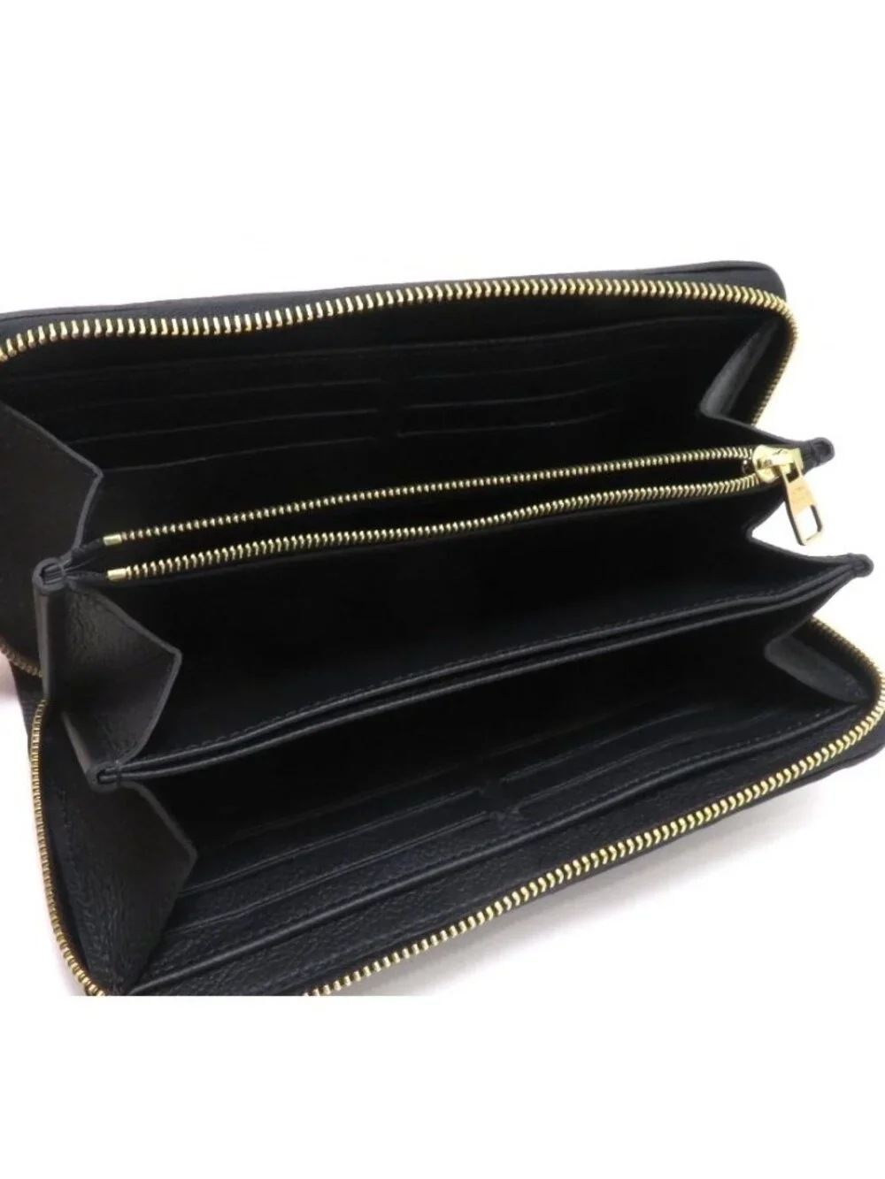 Louis Vuitton Zippy Wallet Monogram Empreinte Noir Bicolor
